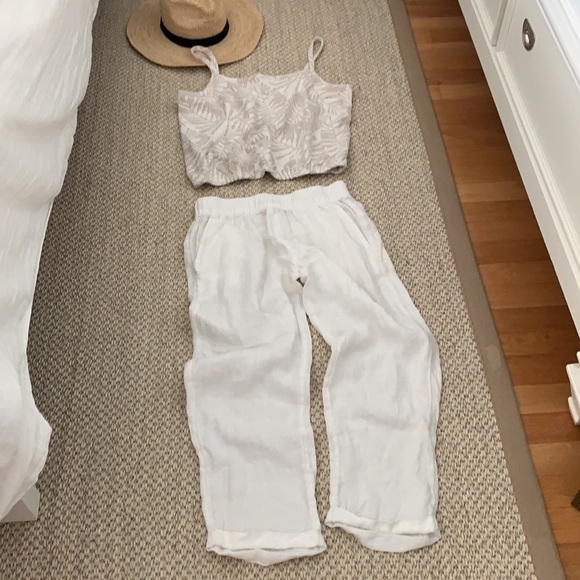 LOFT Tropical Palm Textured Boucle Cami Tank Top - Picture 3 of 11